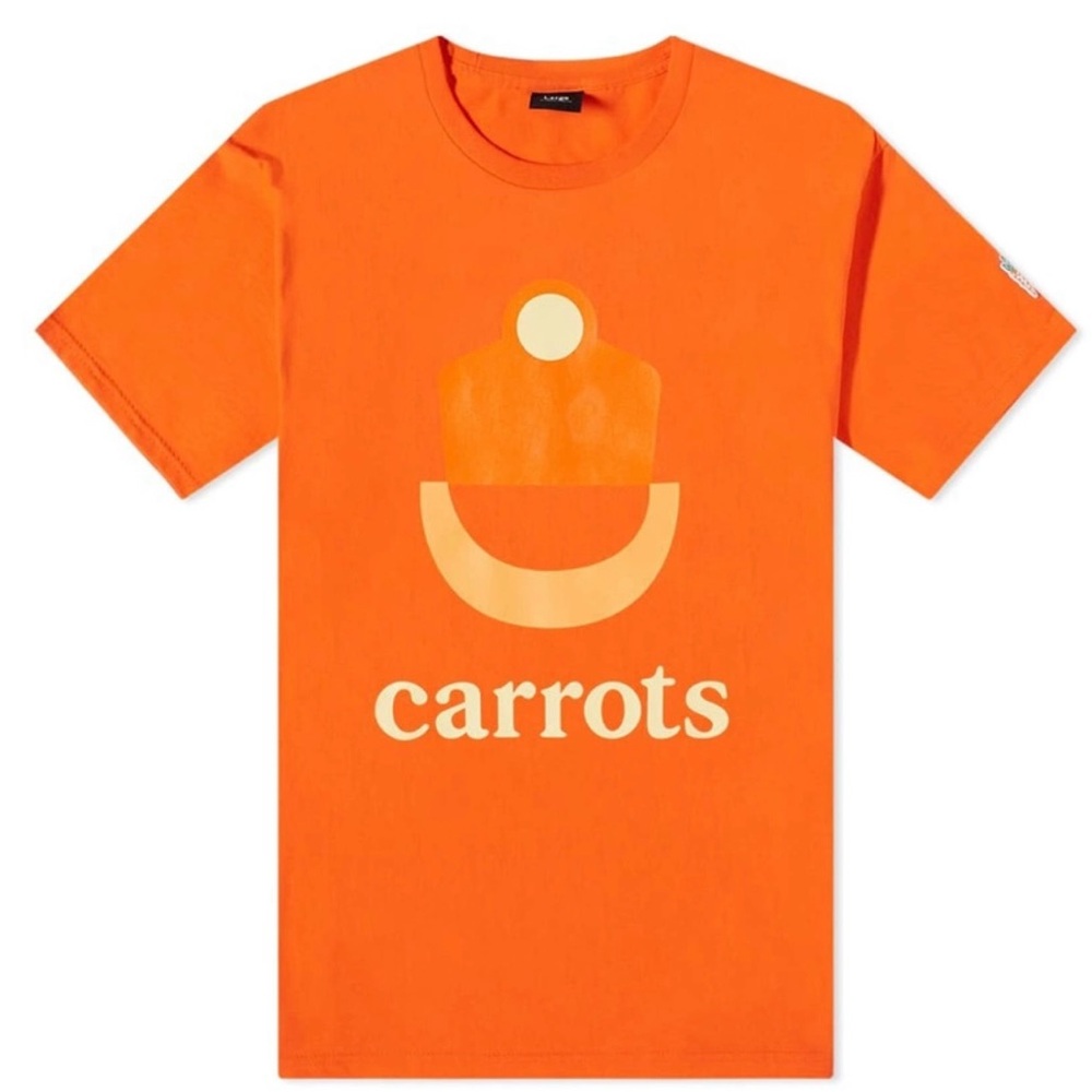 Carrots Streetwear Orange Graphic T-Shirt‎ Size Small NWOT